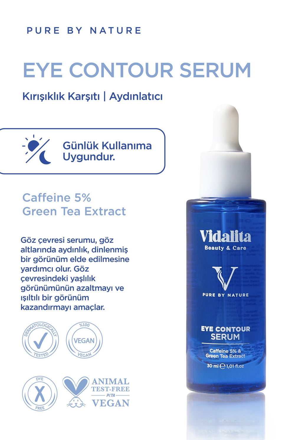 Yeşil Çay Ekstratlı Göz Çevresi Bakım Serumu