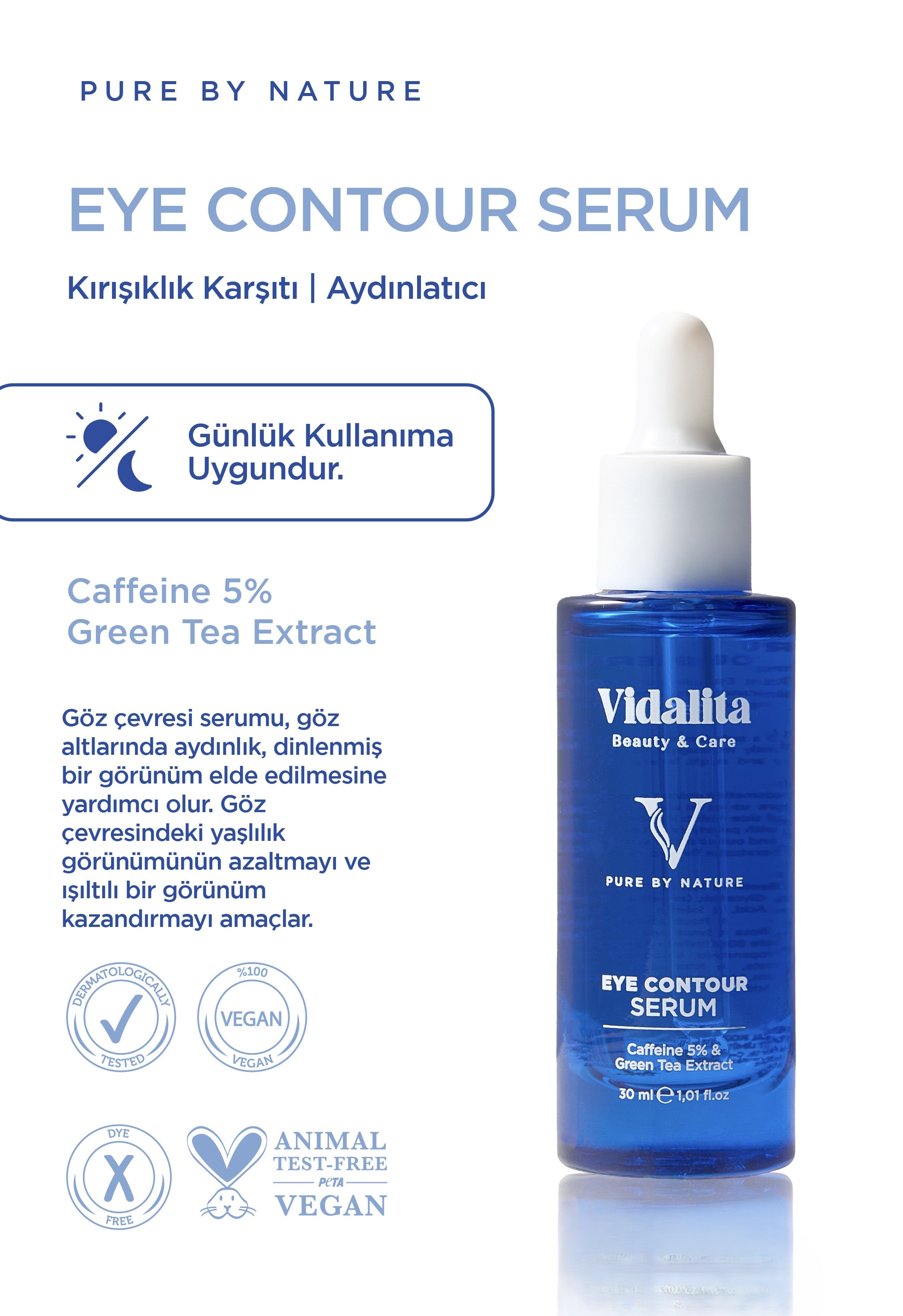 Yeşil Çay Ekstratlı Göz Çevresi Bakım Serumu