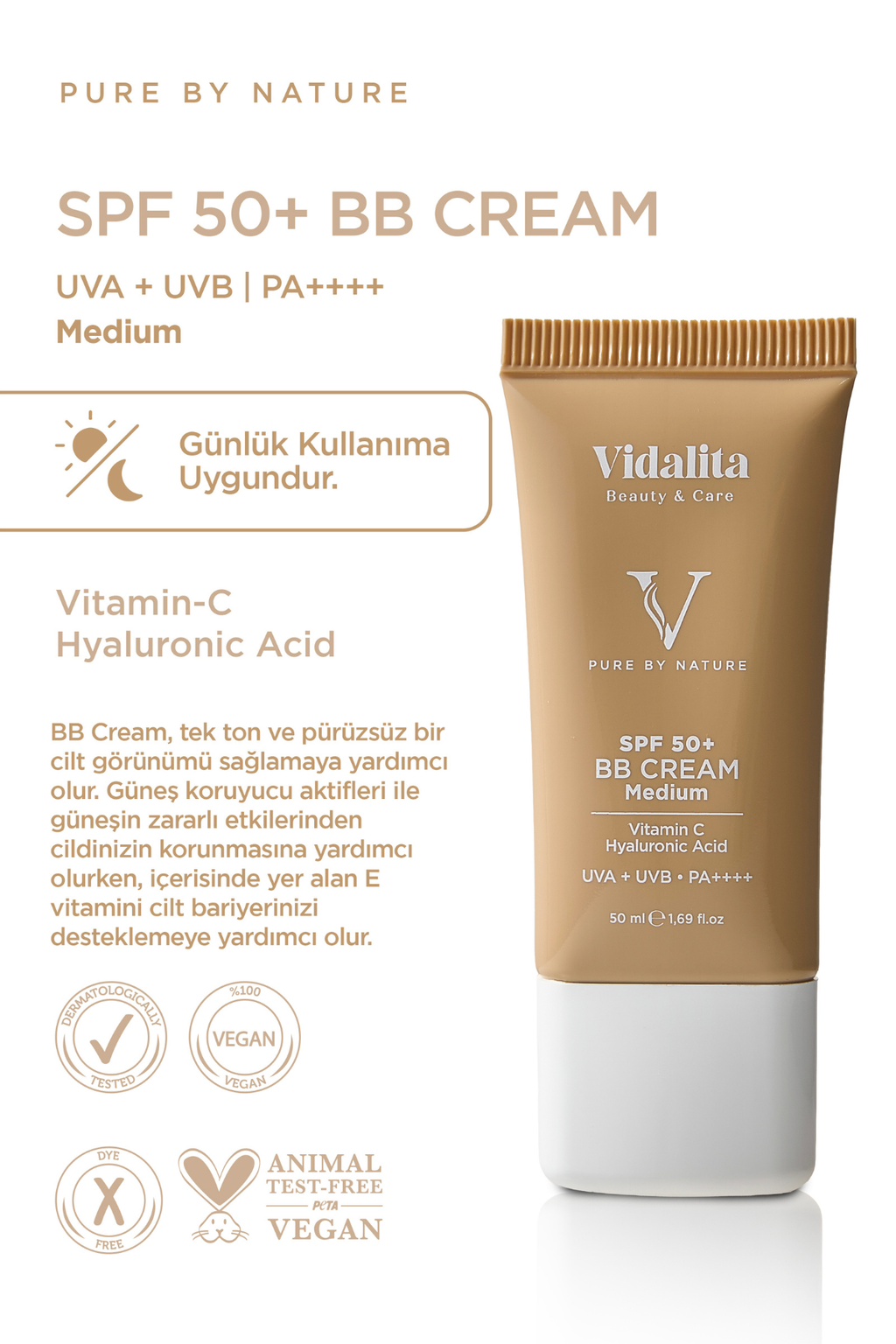 SPF50+ BB Medium Sunscreen