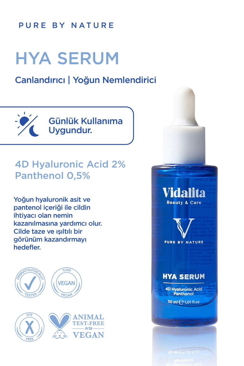 Canlandırıcı ve Yoğun Nemlendirici HYA Serum