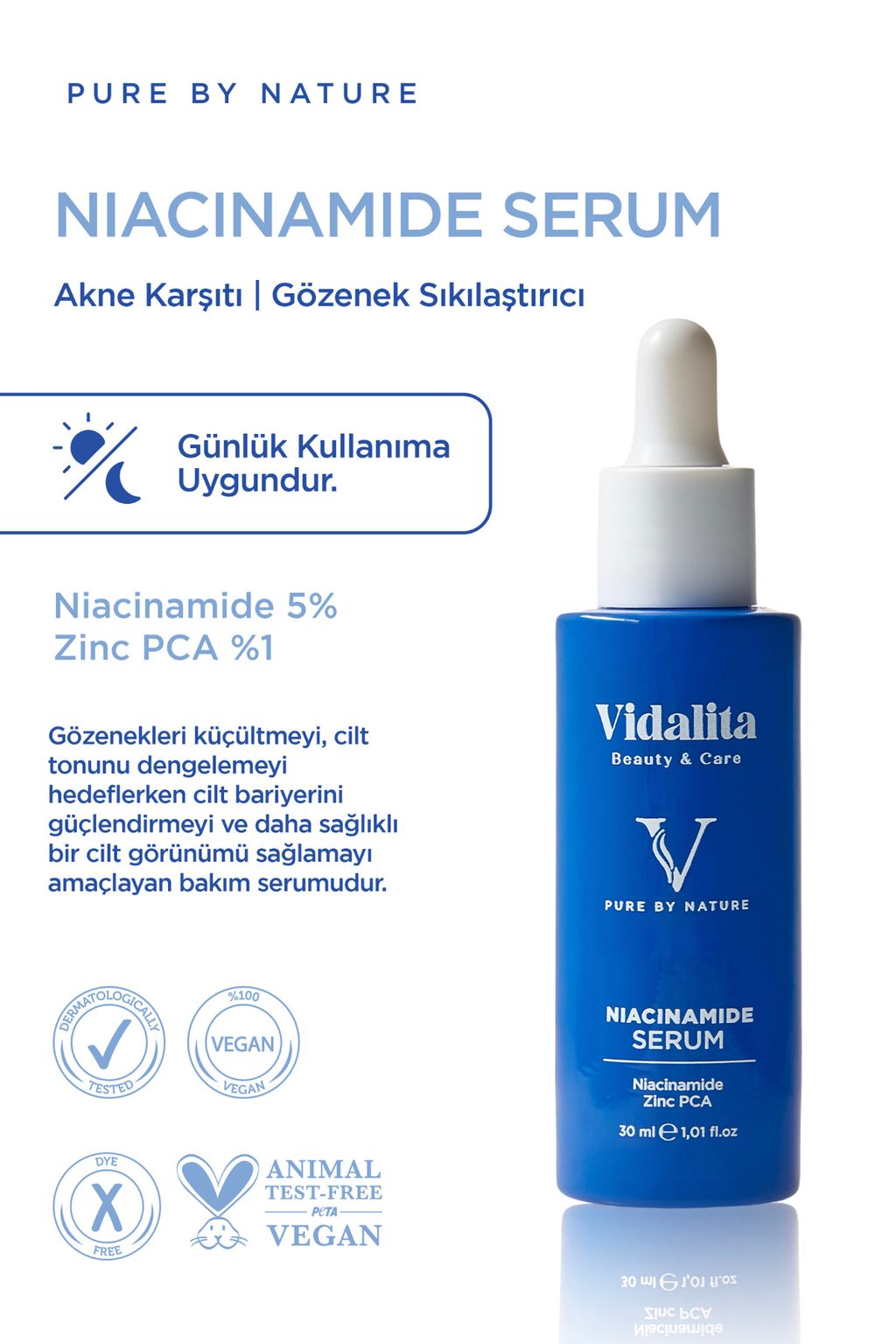 Gözenek Sıkılaştırıcı Niacinamide Serum